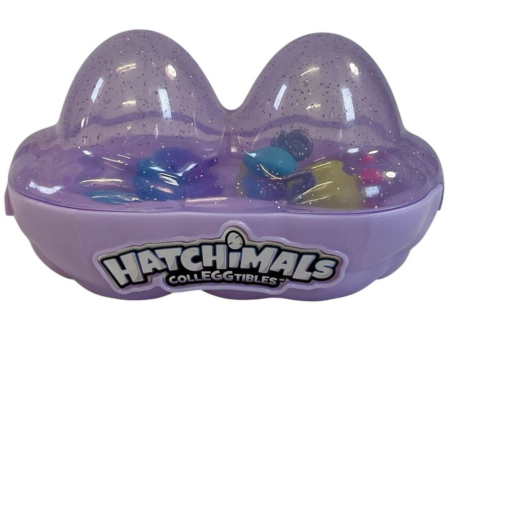 Hatchimals CollEGGtibles 2 Pack Blue Nest W/ Lunar Snailtail & Royal Penguala‎